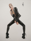 Frau in Pose